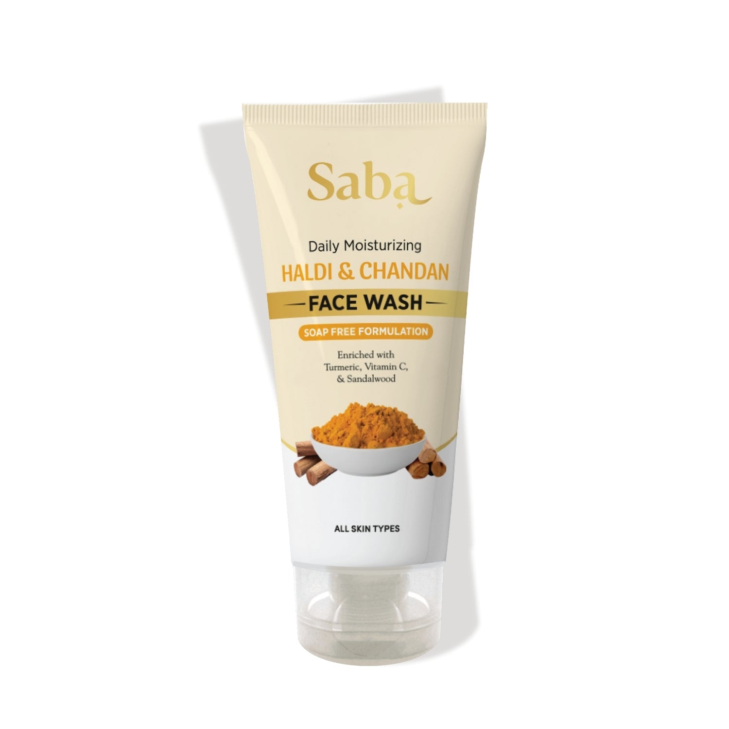 Saba Soap-Free Facewash with Natural Turmeric and Sandalwood