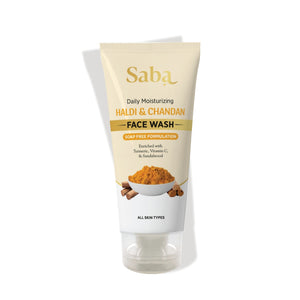 Saba Soap-Free Facewash with Natural Turmeric and Sandalwood