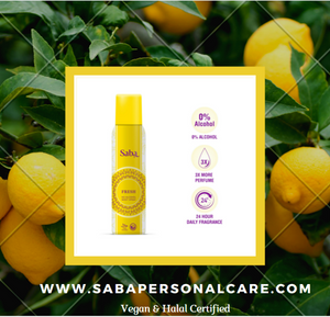 Saba Fresh Halal & Vegan Perfumed Body Spray Deodorant